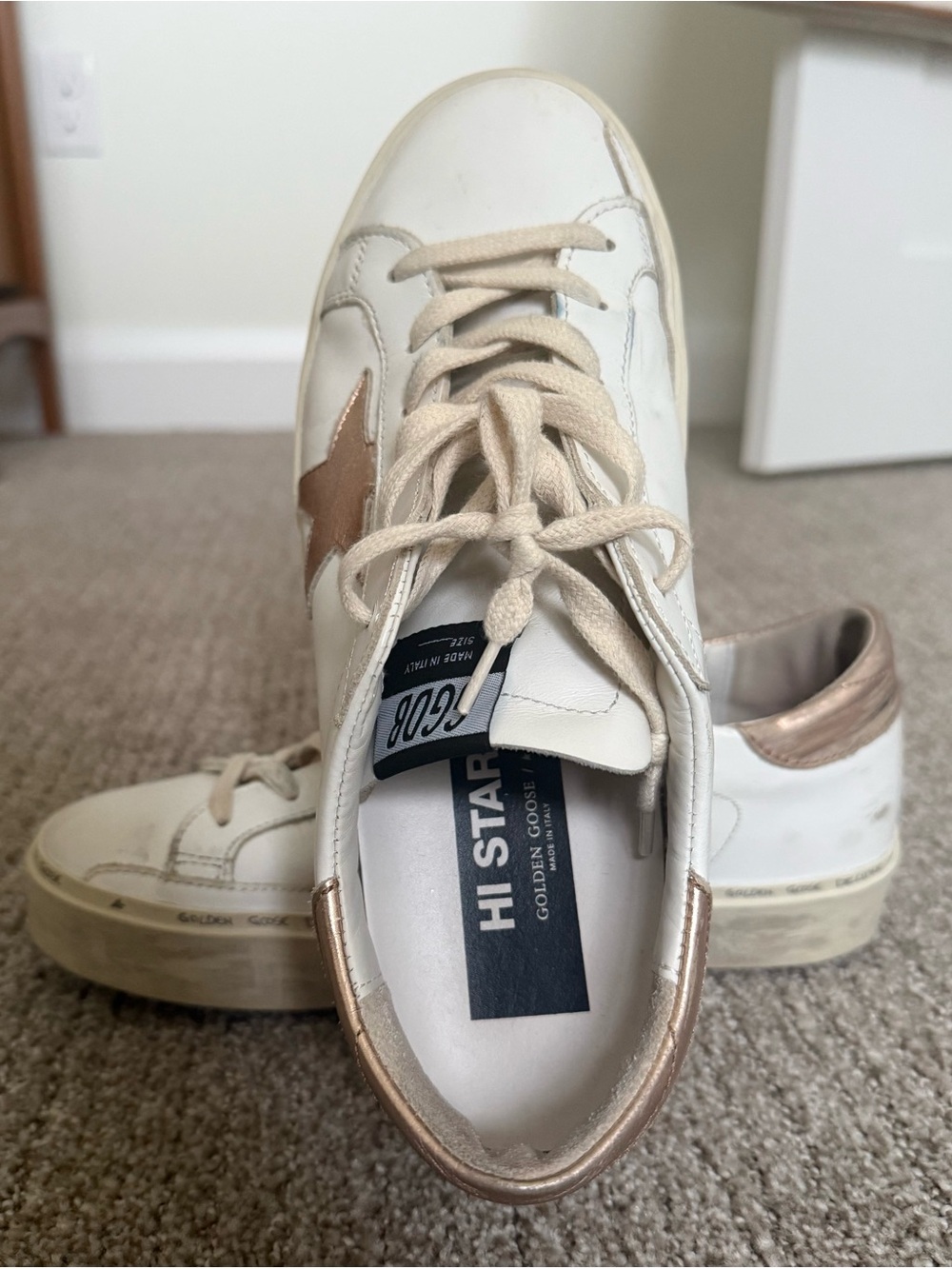 Golden Goose Hi Star Low Top Platform Sneaker - Picture 4 of 9